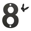 Durable For Home Mailbox Hotel Address Steel 0 To 9 Number Plate Sign Door Label Numeral Tag