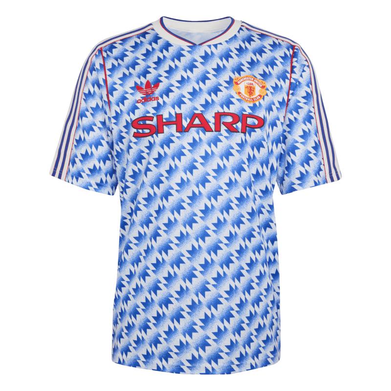 Adidas Manchester United 1991/92 Retro V-Neck Short Sleeve Football Jersey