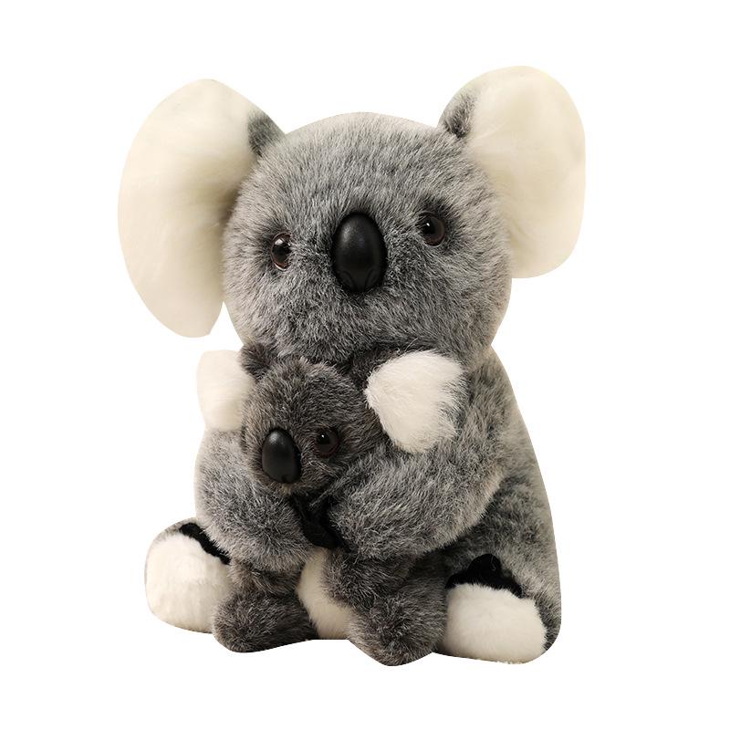 Cute Mother and Baby Koala Plush Toys - Comforting Hug Pillow for Children
