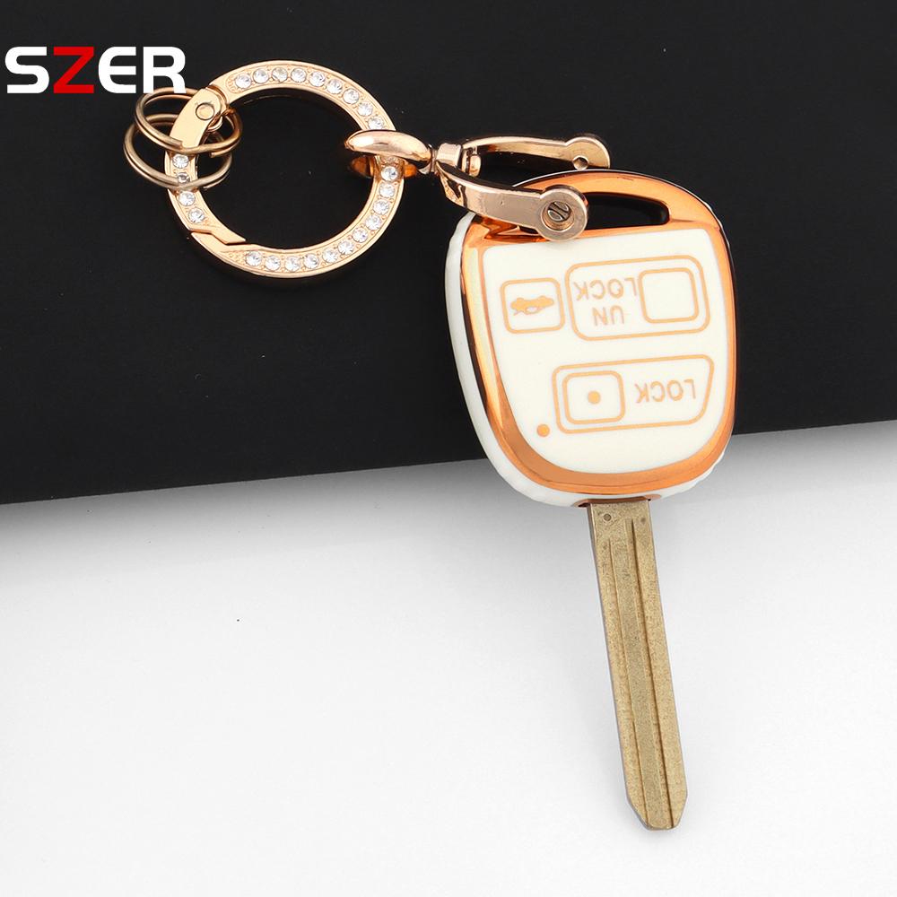 Новый Для Toyota Fj Cruiser Land Yaris Echo Для Lexus Es Gs Ls Is Rx Sc Lx Rx400H Брелок ТПУ Чехол для ключа автомобиля Защитная крышка