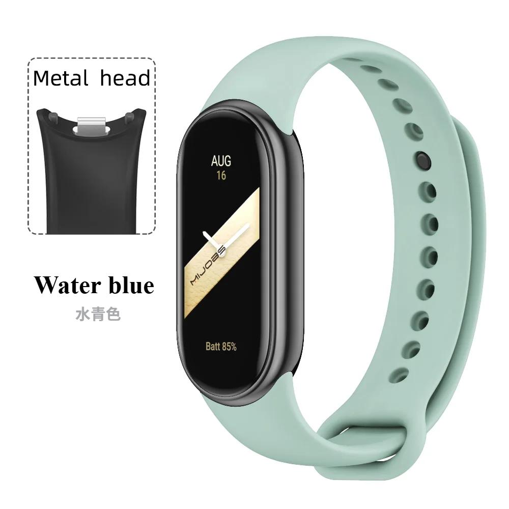 Спортивный силиконовый ремешок для Xiaomi Mi Band 9 NFC Сменный браслет-ремень для Xiaomi Mi Band 8/9/10 Наручный ремешок Аксессуары для умных часов