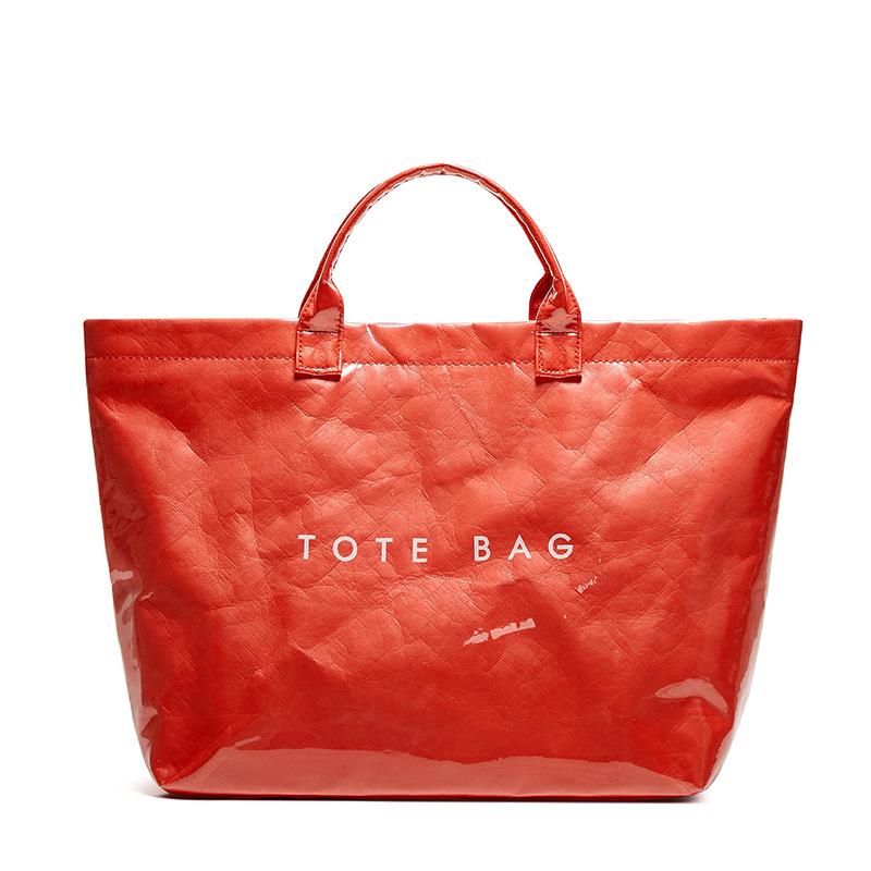 Модная винтажная сумка для поездок на работу из крафт-бумаги большой емкости