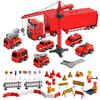 Carecoly Пожарная машина DIY Машина Большая Машина для хранения Игрушечная Машина Рабочая Машина Строительная Машина Набор Пожарная Машина Домашний Подарок Мальчикам На День Рождения Подарок Рождество