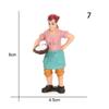 High Quality Collection  Garden Decoration Simulation Farmer Farm Staff People Figurines Model Miniature Figure
