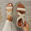 Summer New Women's Flat Roman Sandals with Non-slip Rubber Sole Fashion Women's Shoes