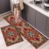 1Pcs Anti Fatigue Kitchen Rugs, Bohemia Print Waterproof Non-Slip Thick Cushioned Kitchen Mat Heavy Duty Comfort Standing Mat for Kitchen
