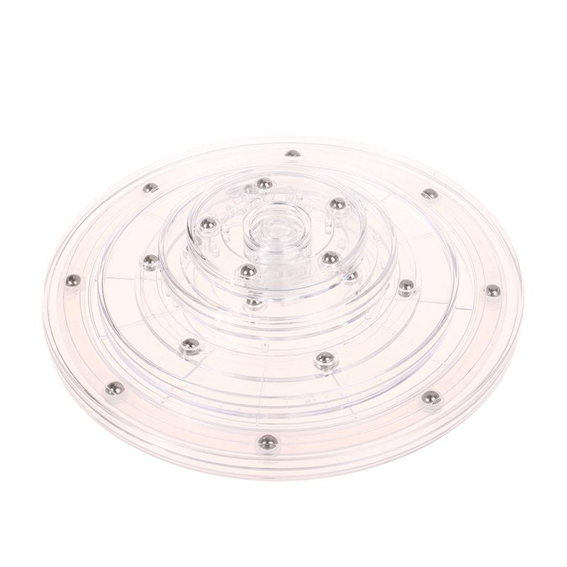 Поворотный стол Прозрачный акриловый вращающийся на 360 градусов стенд с круглым основанием Ленивые украшения Декор поворотные пластины мебельная фурнитура