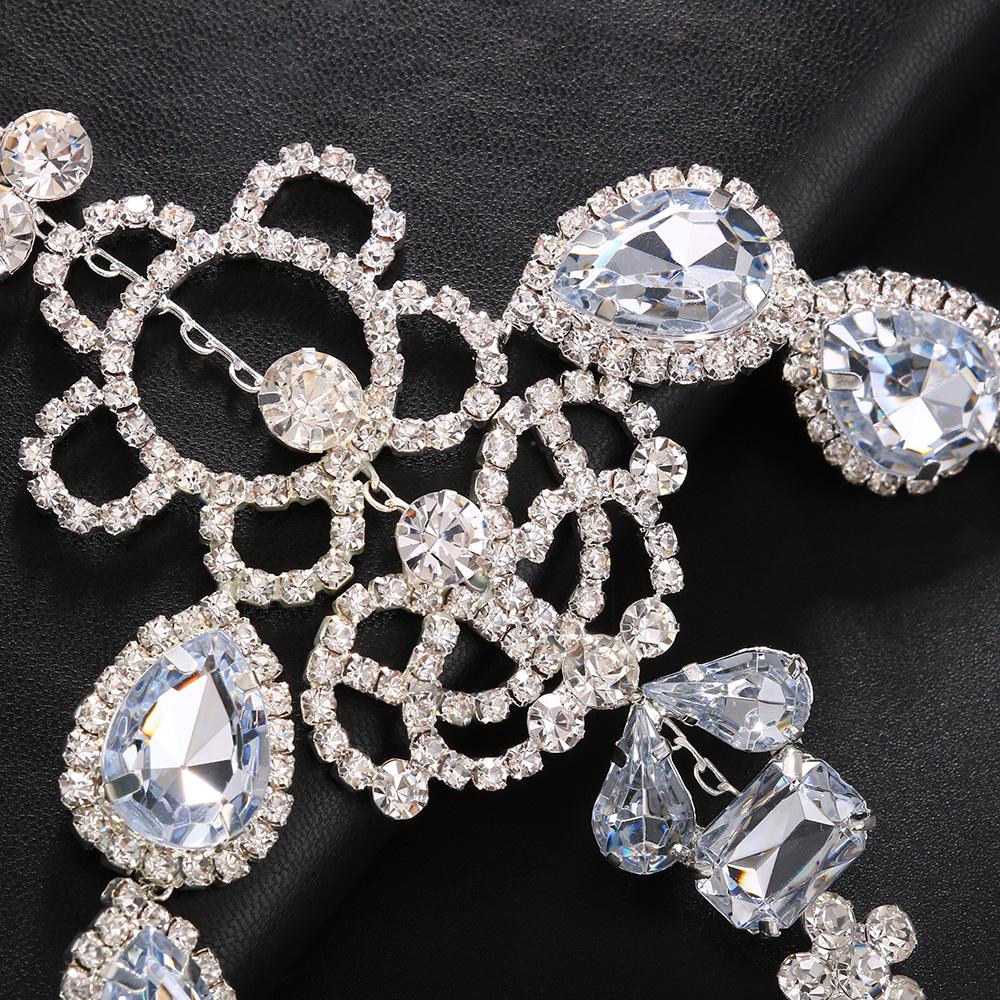 Stonefans Crystal Facial Rhinestone Fringe Masquerade Mardi Gras Tassel Mask Jewelry for Women Decorative Hair Face Chain Party