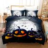 Lovely Cartoon Halloween Pumpkin Lamp Printed 3d Bedding Set Bed Linen Set Bedclothes Duvet Cover Set Pillowcase Queen King Size