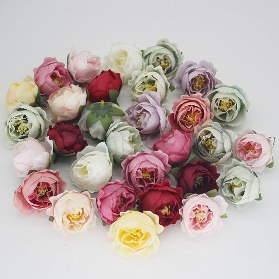 Красивая головка искусственного цветка, долговечная, легкая, без обрезки