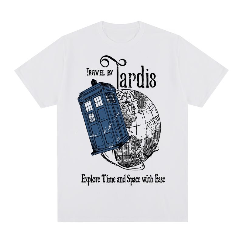travel by tardis Vintage Tshirt explore time and space with ease Cotton Unisex T shirt New Tee Tshirt Womens Tops