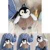 Cute Cartoon Penguin Plush Backpack Ins Style Girl's Bag Brown Soft