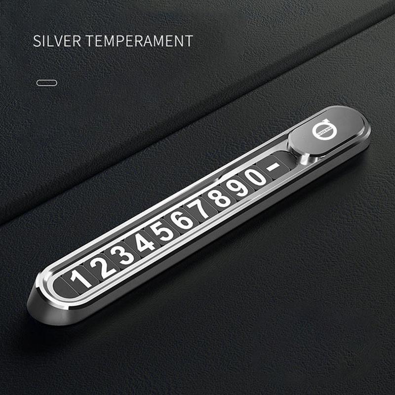 For Volvo Car Interior Temporary Parking Card Phone Number Plate Sticker For Volvo Xc60 Xc90 V60 V50 V90 C40 XC40 V70 XC70 C30 A