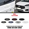kcajq5 114mm/150mm/175mm Car Front Hood Emblem for Ford Fiesta Range Focus Mondeo Explorer Fusion Transit Edge Auto Rear Trunk Sticker
