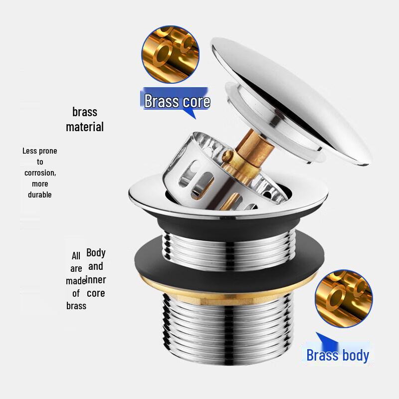 TLXT B3 Alloy Bathtub Pop-up Drain Kit