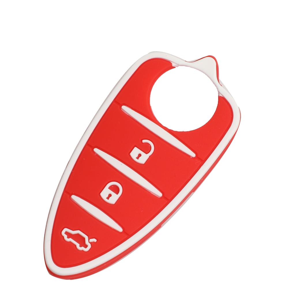 Jingyuqin Автомобильный брелок для ключей Резиновая накладка Чехол 3 кнопки для Alfa Romeo Mito Giulietta 159 GTA Чехол Чехол