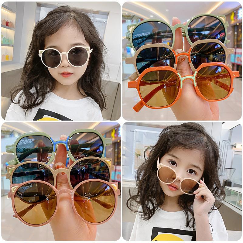 Детские очки для мальчиков и девочек Защита от ультрафиолета Детские повседневные игрушки Защита глаз Солнцезащитные очки Солнцезащитные очки для девочек