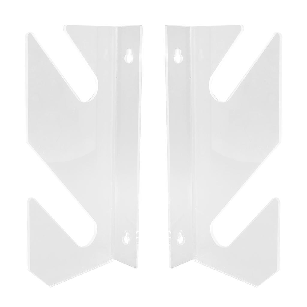 2-уровневая настенная стойка для скейтборда, акриловая, экономящая место, устойчивая, простая в установке, для лонгборда, сноуборда