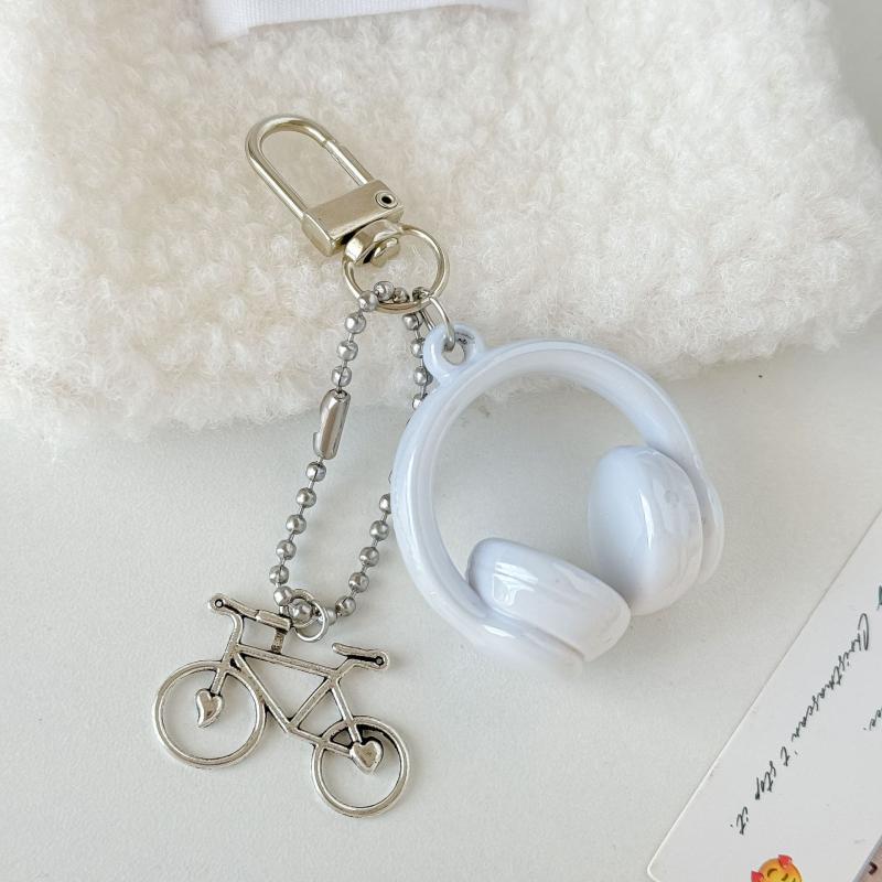 3D наушники брелок велосипедный брелок телефон кулон ювелирные изделия для девушки женщины подарочный пакет украшение