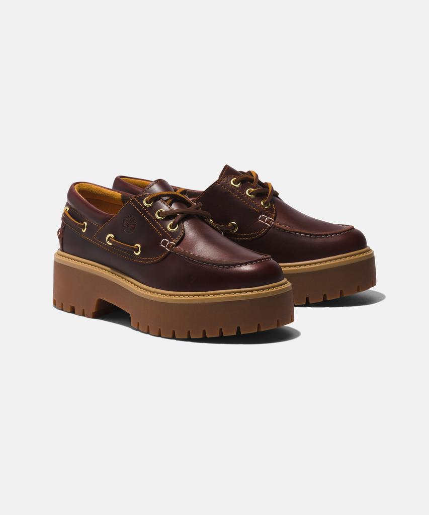 Timberland (Women'S) 3-Eye Premium Platform Boat Shoes - Burgundy / A2Qdm-D57