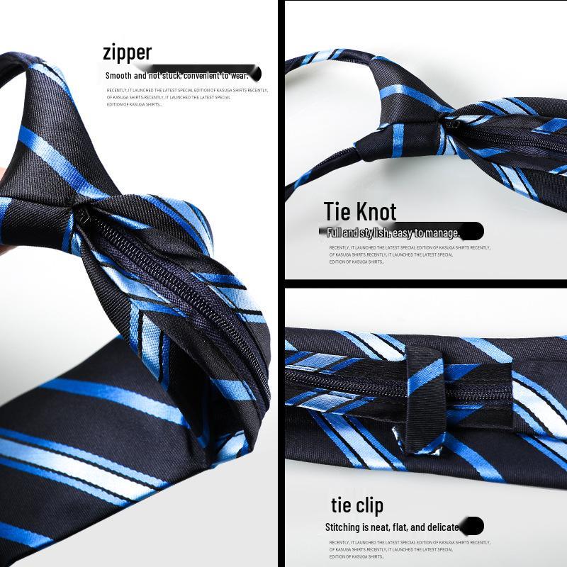 Men's Easy-Wear Zipper Tie for Work and Performance