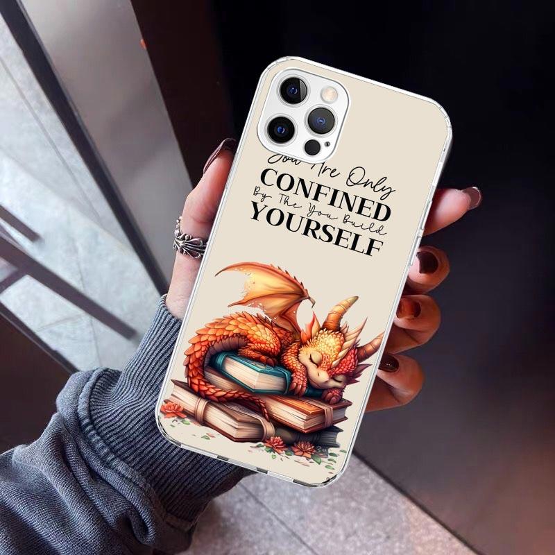 F-Fourth W-Wing Dragon Phone Case For iPhone 17 Air 16 15 Pro Max 14 Plus 13 Mini 12 11 Cover 7 8 SE Silicone Shell Print Fundas