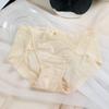 Нижнее белье Ice Silk для весны и лета, женские атласные бесшовные сексуальные треугольные трусики