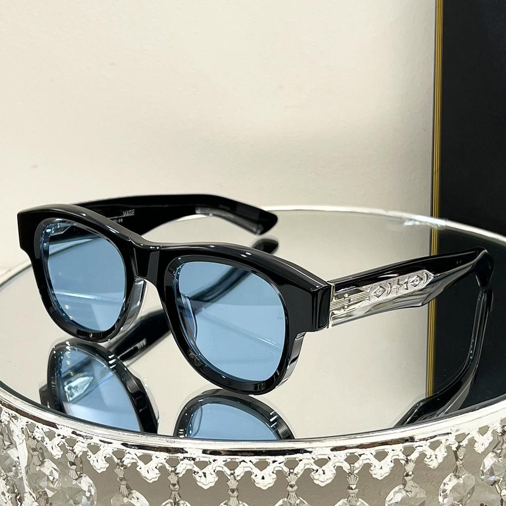 Ацетатные солнцезащитные очки CAAN для мужчин и женщин в овальной оправе, высокое качество, роскошные модные очки ручной работы в японском ретро-стиле для отдыха на открытом воздухе, брендовые очки UV400