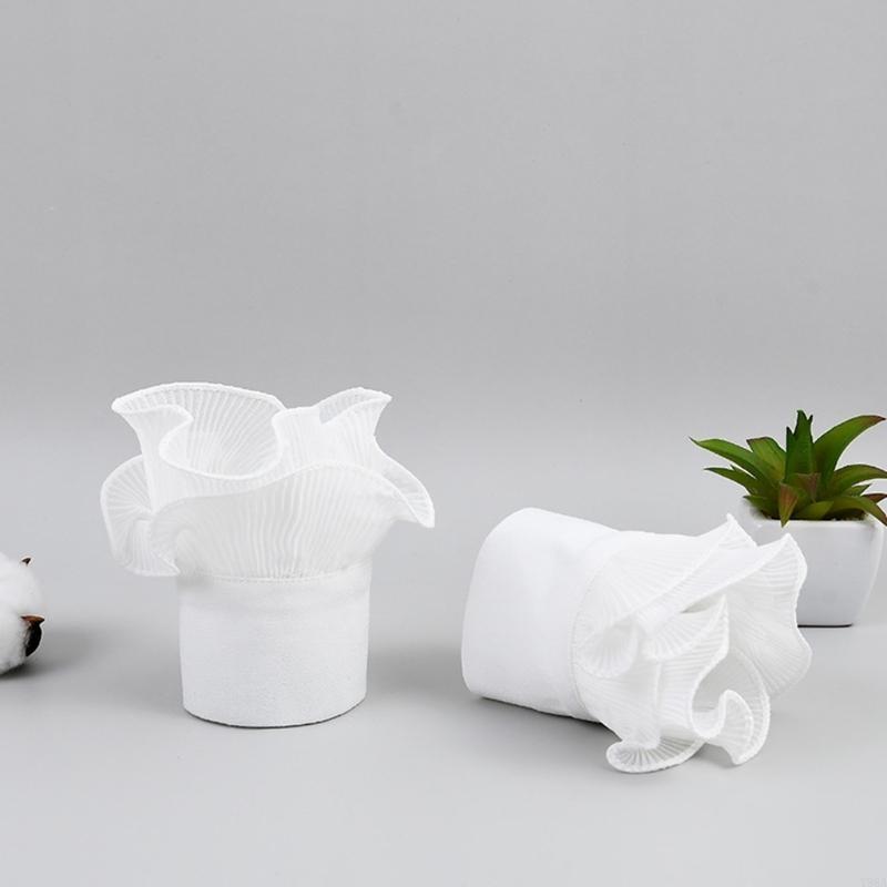 Y88A Princess Fake Collar with False Sleeves Layered Ruffled Half Shirt Wrist Cuffs