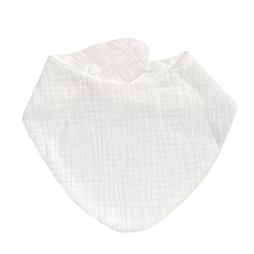 Младенцы Хлопковый Нагрудник Однотонный Шарф Кормление Слюноотводящее Полотенце Бандана Салфетка Для Срыгивания Мальчик Девочки Младенцы Аксессуары Для Новорожденных