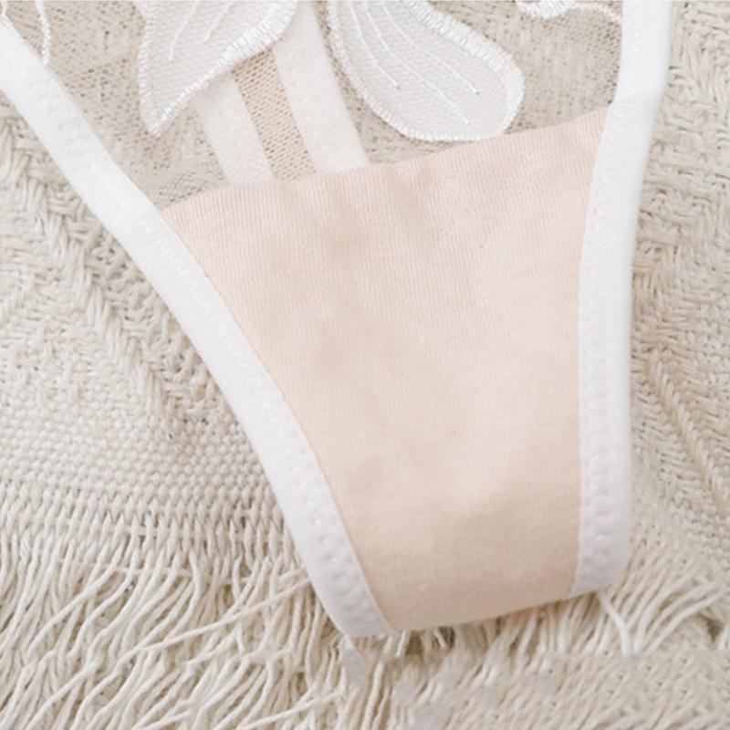 Сексуальный бюстгальтер с вышивкой из французского кружева, комплект женского нижнего белья, комплект нижнего белья, тонкий бюстгальтер пуш-ап с глубоким V-образным вырезом, бюстгальтер и комплект трусиков