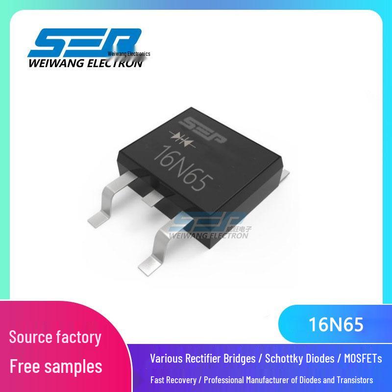 Транзистор MOSFET, N-канальный, полевой, SEP Brand 16N65, TO-263, 650В, 16А