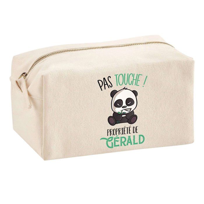 Trousse multifonction Gérald Pas Touche Panda Cadeau Anniversaire Noël Collègue Humour Idée | Trousse Scolaire Fournitures Bureau