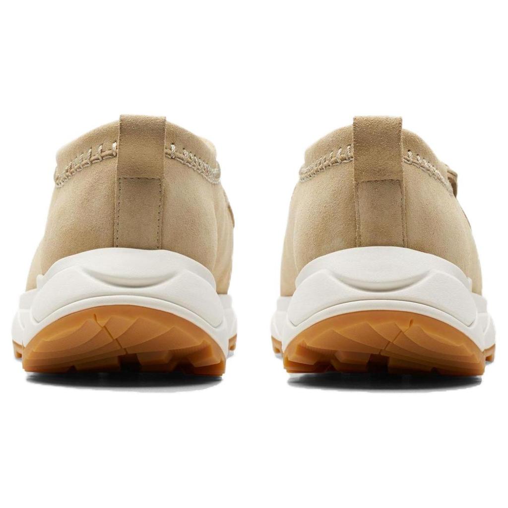 Clarks Walla Eden Lo Замшевые Повседневные Кроссовки на Шнуровке с Круглым Носком Мужские Бежевые 26176533