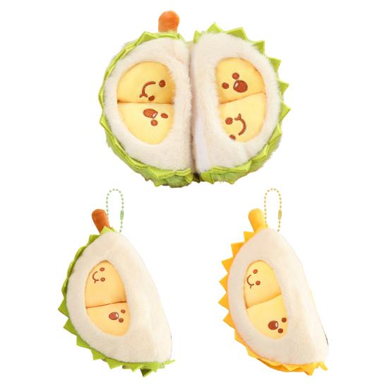 Дуриан плюшевая игрушка съемная кукла-фрукт мягкая подушка-дуриан милая пилинг плюшевая кукла реалистичные яркие фрукты мягкая игрушка подарки на Рождество день рождения