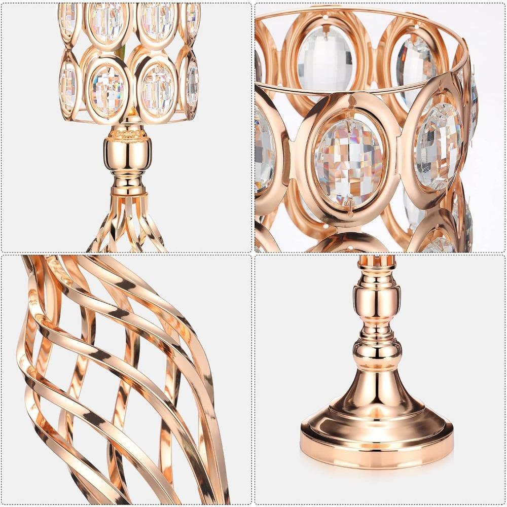 Ваза подставка для рогов подставка для цветов свадьба день рождения событие украшение дома кристалл 24 дюйма высота желтое золото ваза для украшения центра декор