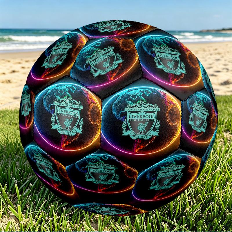 Футбольный мяч Liverpool F.C. Размер 5, из износостойкого ПУ, для матчей, тренировок и ежедневной практики, Подарок на день рождения для любителей футбола