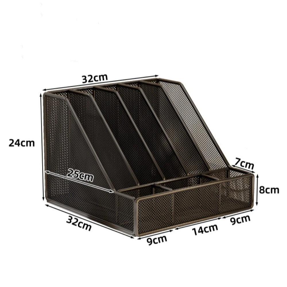 Space-saving Document Storage Shelf Metal Multi-layer Bookshelf New Desk File Organizer  Office Use