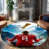 1pc Haaland12 Carpet, Round Rug, Comfortable, Suitable for Entryways, Living Rooms, Office, And Bedrooms, Christmas Decoration