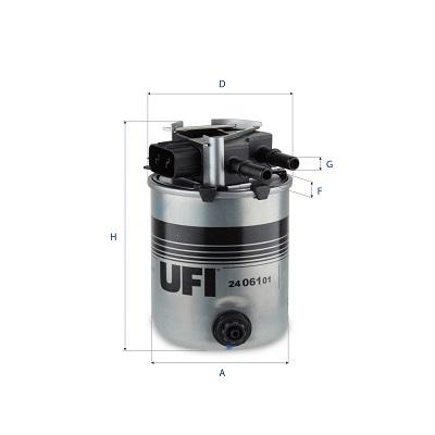 Ufi 24.061.01 Топливный фильтр Ufi