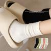5 Pairs of Stacking Socks Children's Medium Tube Socks Solid Color Stockings