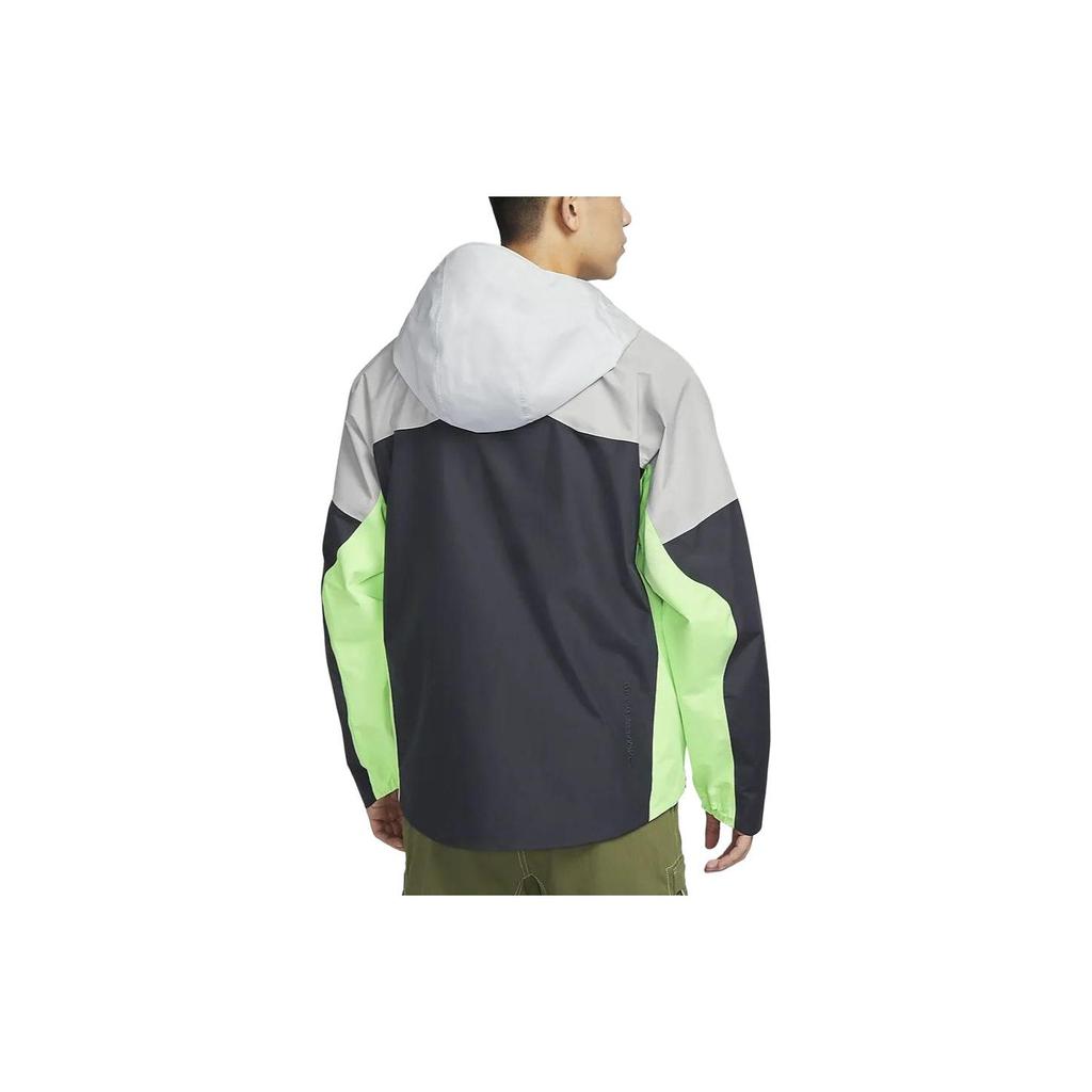 Nike Storm-FIT ACg Series Color Block Hooded Zip Windproof Waterproof Jacket Men Jacket Photon-Grey DB3560-025