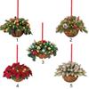 Украшения Декор для дома Подвесная корзина Искусственный венок Гирлянда Mreey Рождество Рождественские украшения