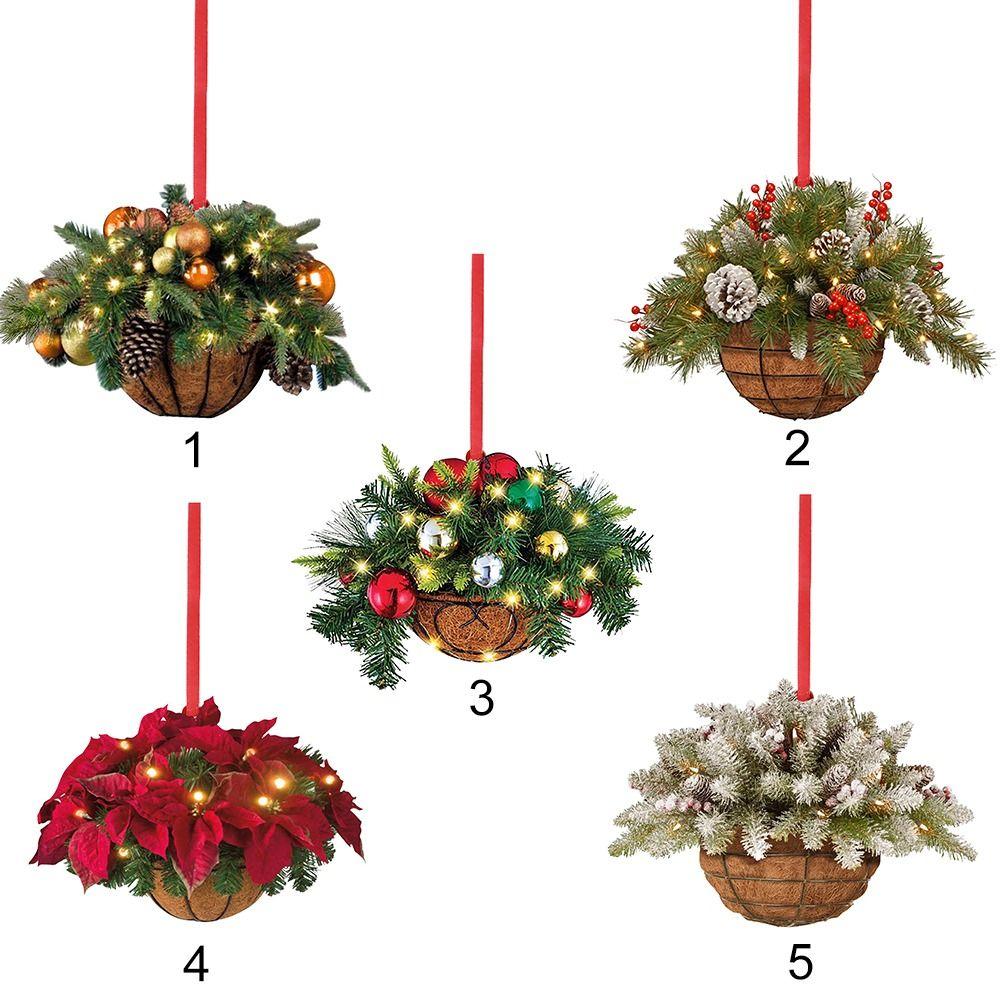 Украшения Декор для дома Подвесная корзина Искусственный венок Гирлянда Mreey Рождество Рождественские украшения