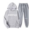 Унисекс Худи Комплект FEAR OF GOD ESSENTIALS - Двойная Строчка, Тренд Уличной Моды, Осенне-Зимний, Двухпредметный.