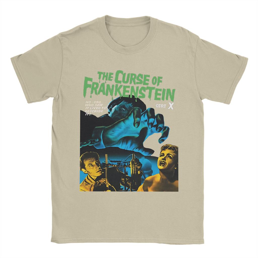 Men Women's The Curse of Frankenstein T Shirt  Pure Cotton Clothes Funny Short Sleeve Round Collar Tee Shirt 4XL 5XL 6XL T-Shirt