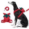 VETRESKA Strawberry Harness and Lead Cute Dog Walking Easy To Put On and Take Soft Padded Pet Harness with Backpack for and Large Dogs Set, Harness,