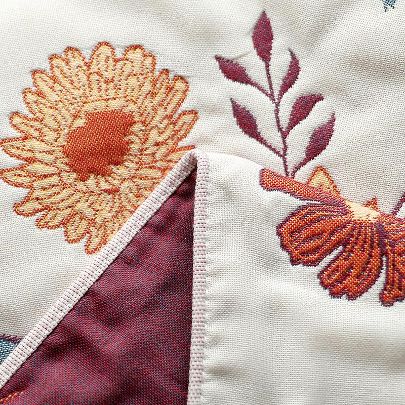 80x160cm Orange Flowers Bath Towel Pure Cotton Soft Absorbent Quick-drying Towel Beach Towel for Women,1pc