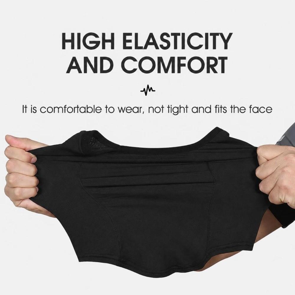 2PCS Breathable Neck Gaiter Face Cover Black Cycling Face Cover Durable Face Cover Scarf  Walking