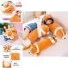 Super Soft Pillow Plush Stuffed Animal Doll Long Corgi Cushion For Christmas Birthday Gift